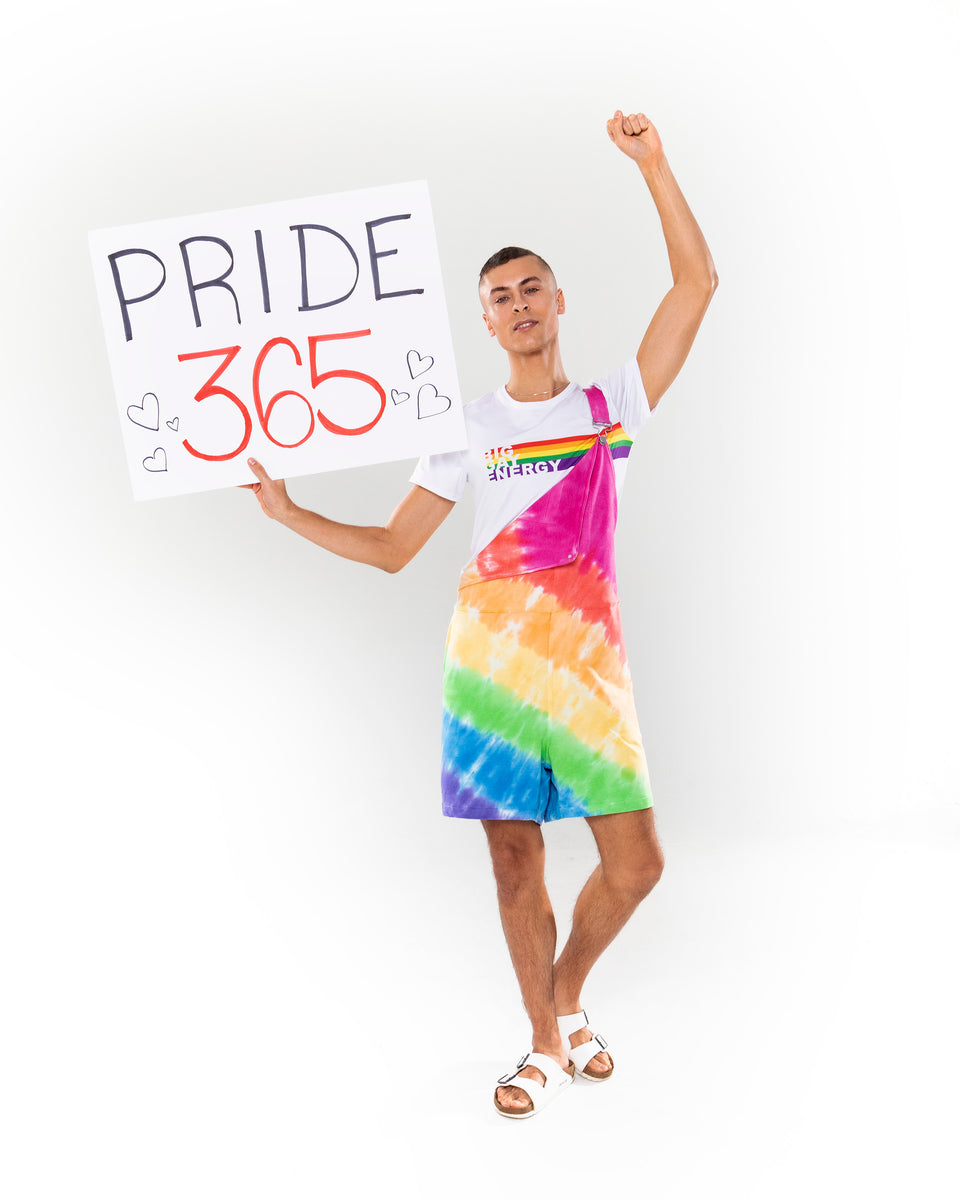 Swovie Shorts - Rainbow Stripe Tie Dye – Swoveralls