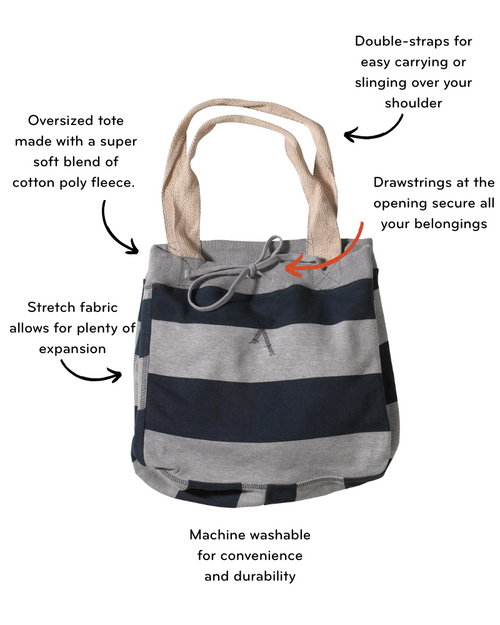 The Soft Serve Tote - Navy/Heather