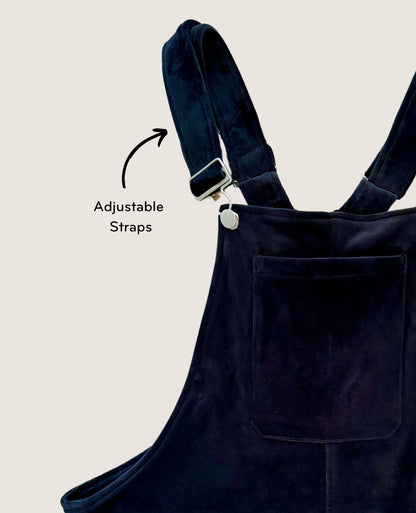 Velour Swoveralls - Black