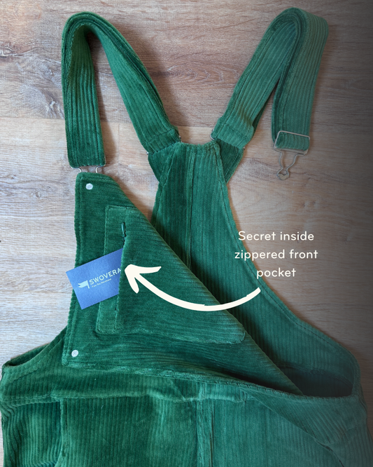 Corduroy Swoveralls - Forest Green - OLD