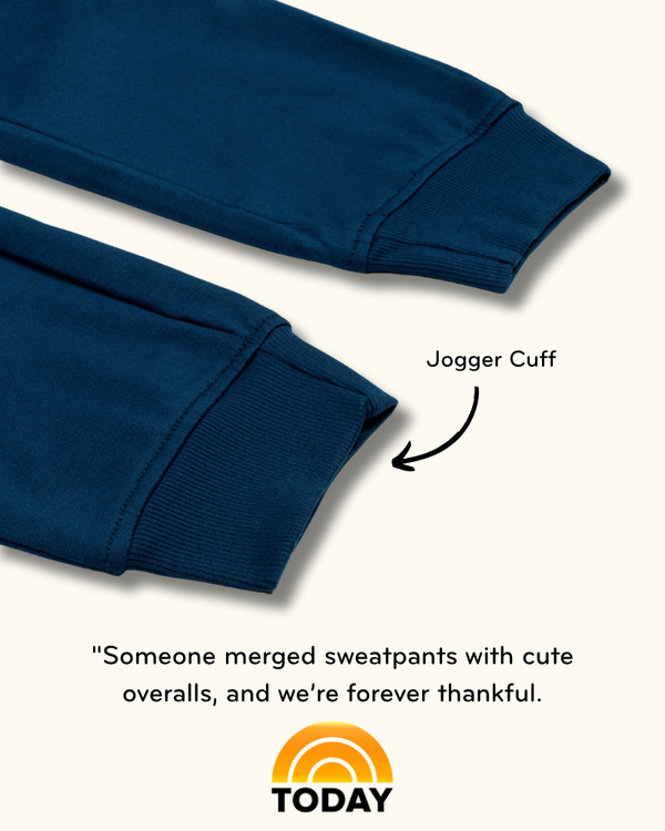 Navy Sweatpant Overalls | Soft Fleece Overalls | Swoveralls