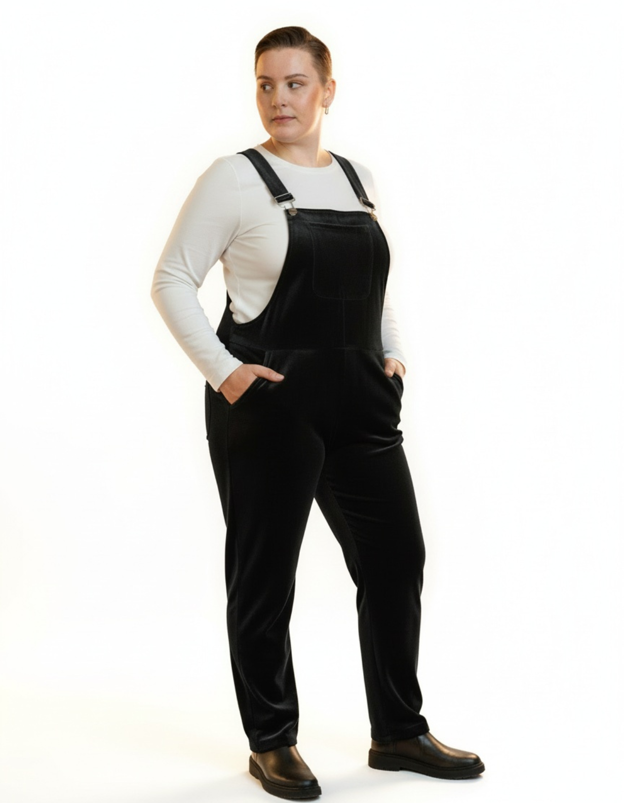 Velour Swoveralls - Black