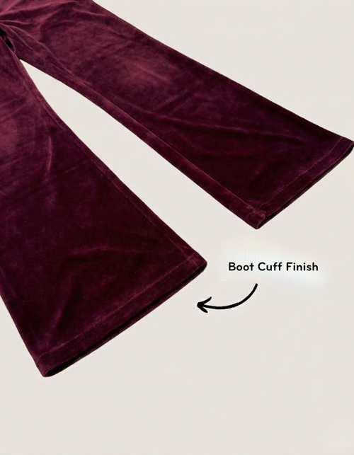 Velour Swoveralls - Burgundy
