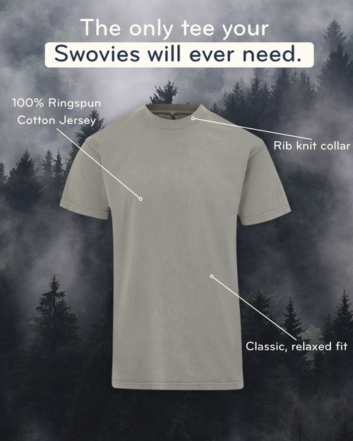 The Sidekick Tee -  Fog Grey
