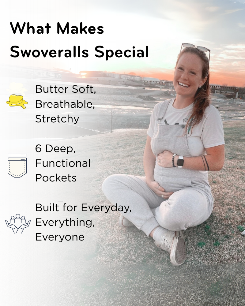 Light Heather Grey Overalls | Soft Fleece Overalls | Swoveralls