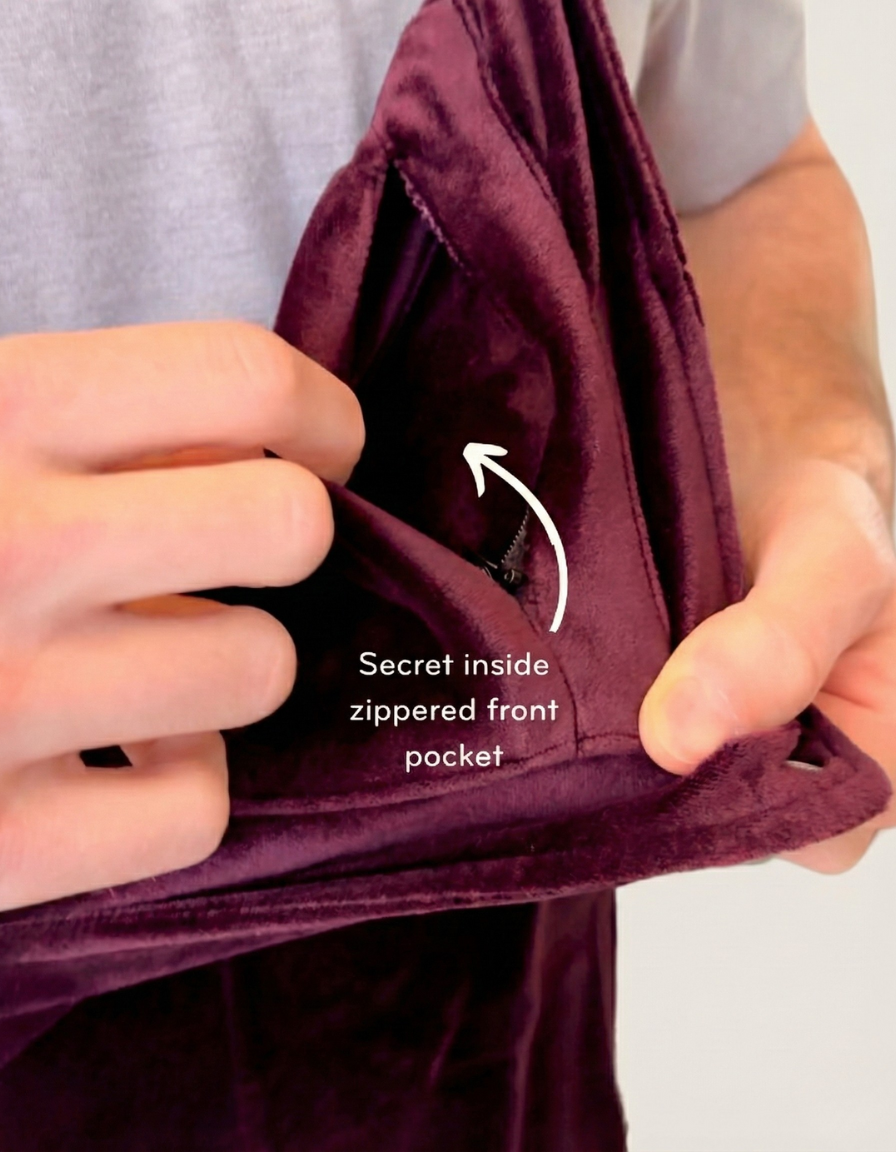 Velour Swoveralls - Burgundy