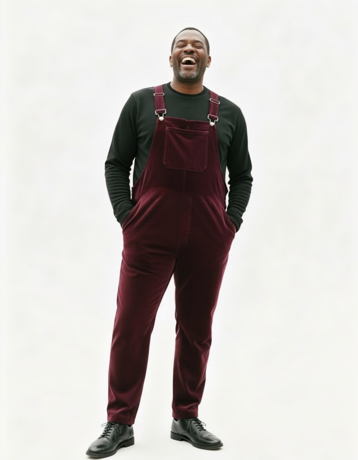 Velour Swoveralls - Burgundy