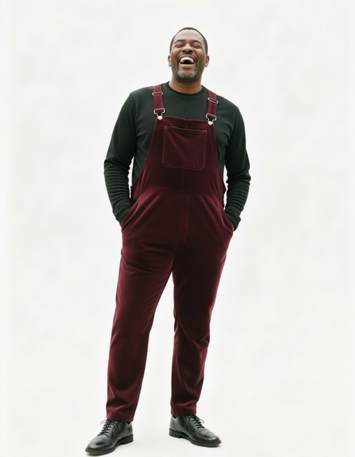 Velour Swoveralls - Burgundy