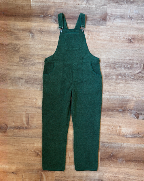 Teddy Fleece Swoveralls - Forest Green
