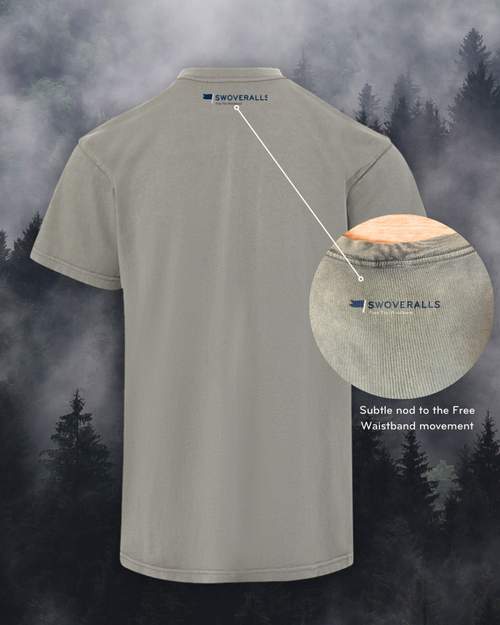 The Sidekick Tee -  Fog Grey