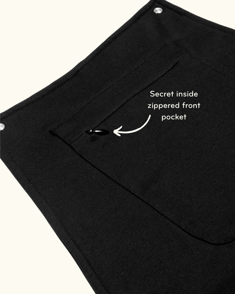 Midnight Black Sweatpant Overalls | Soft Fleece Overalls | Swoveralls