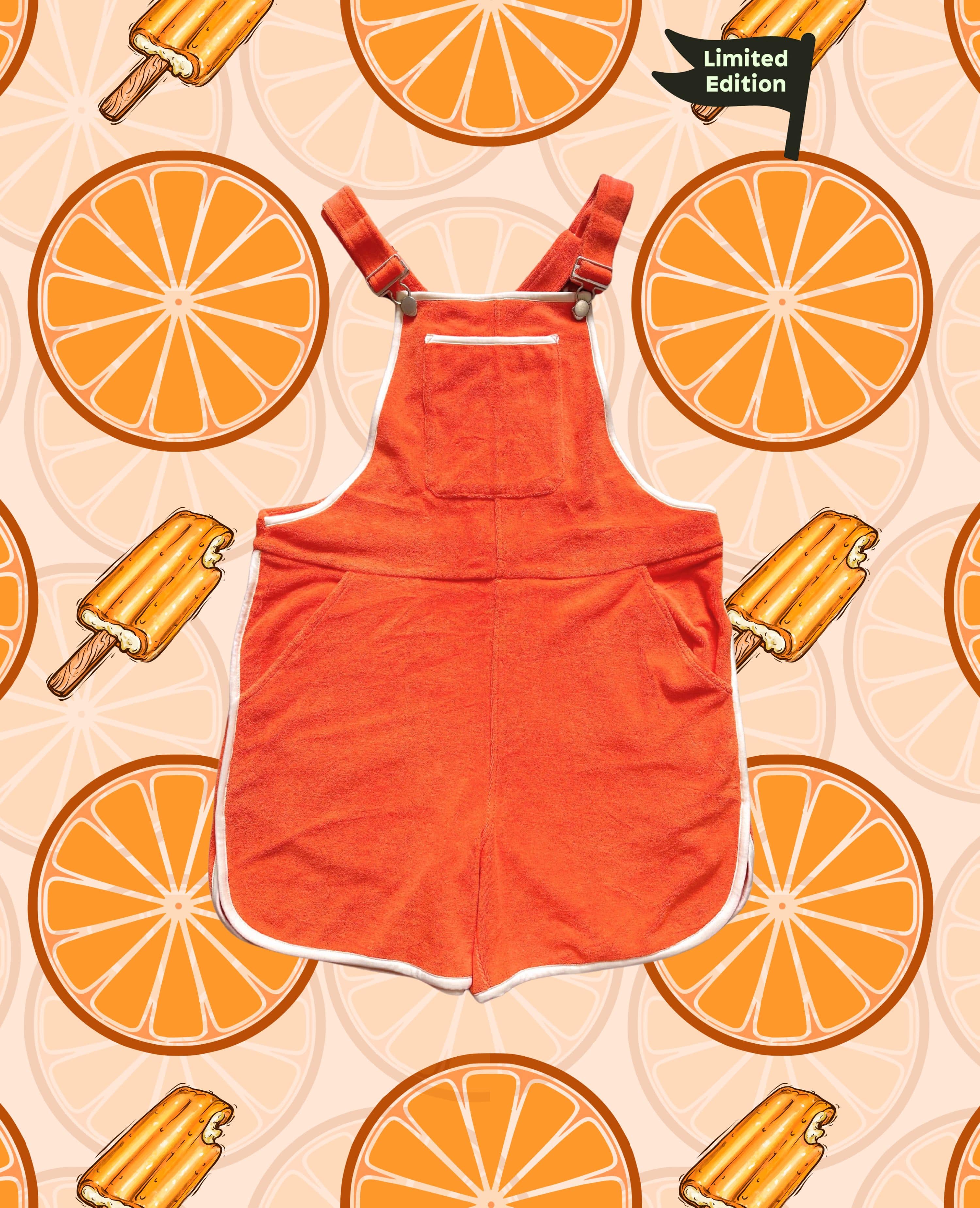 Swovie Shorts - Retro Terry Orange Creamsicle