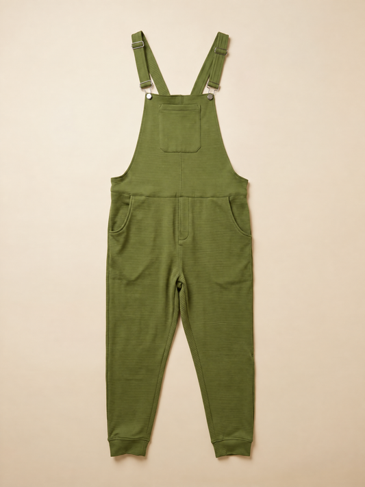 Grid Fleece Swoveralls - Moss
