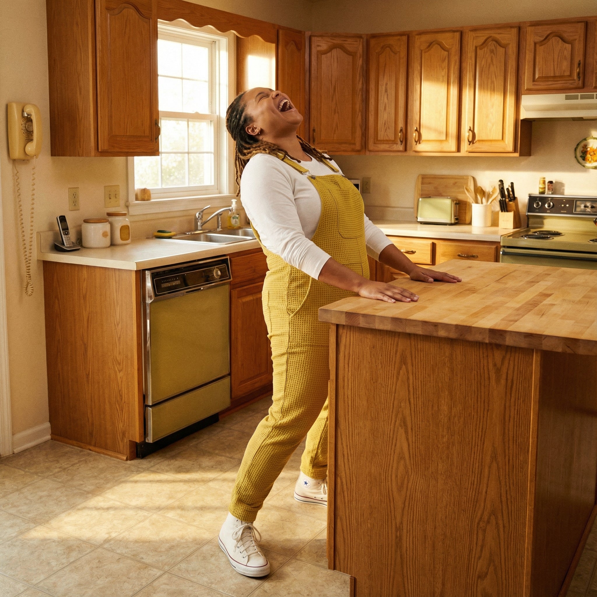 Waffle Swoveralls - Golden Glow