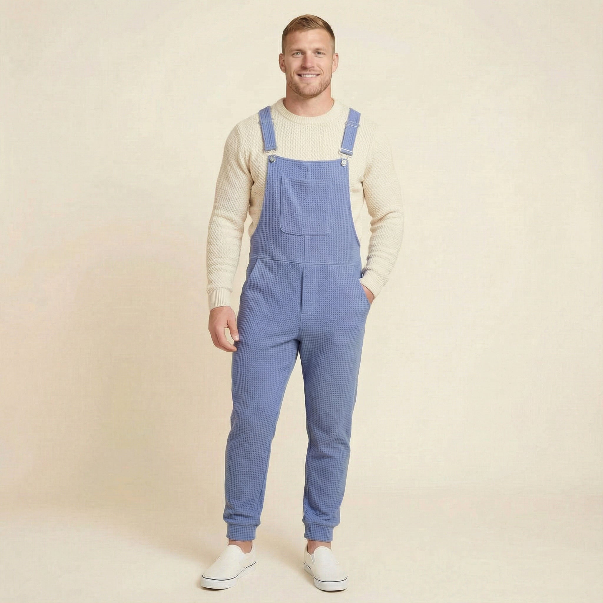 Waffle Swoveralls - Cloud Berry