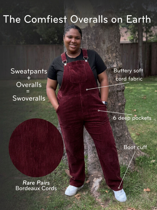 Corduroy Swoveralls - Bordeaux