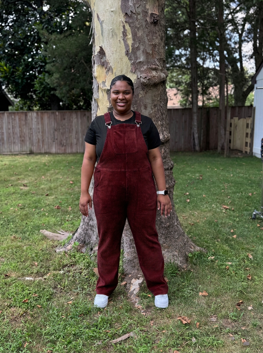 Corduroy Swoveralls - Bordeaux