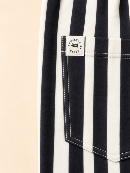 Swoveralls - Black/White Stripes
