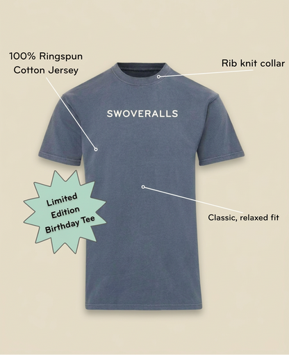 The Birthday Sidekick Tee - Salt Navy