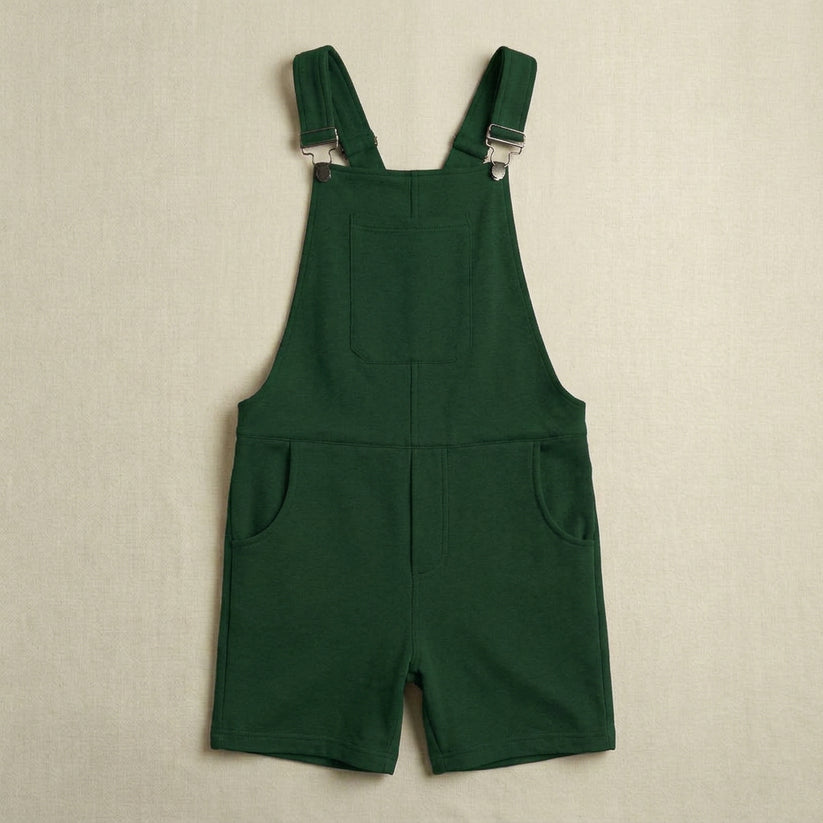 Forest Green Overall Shorts | Soft Short Overalls | Swoveralls