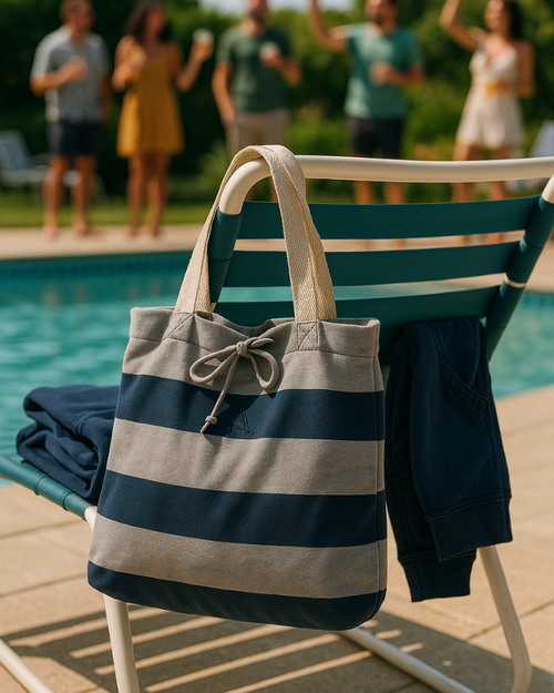 The Soft Serve Tote - Navy/Heather