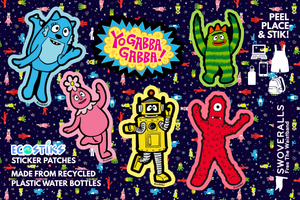 Yo Gabba Gabba! Sticker Patches by EcoStiks®