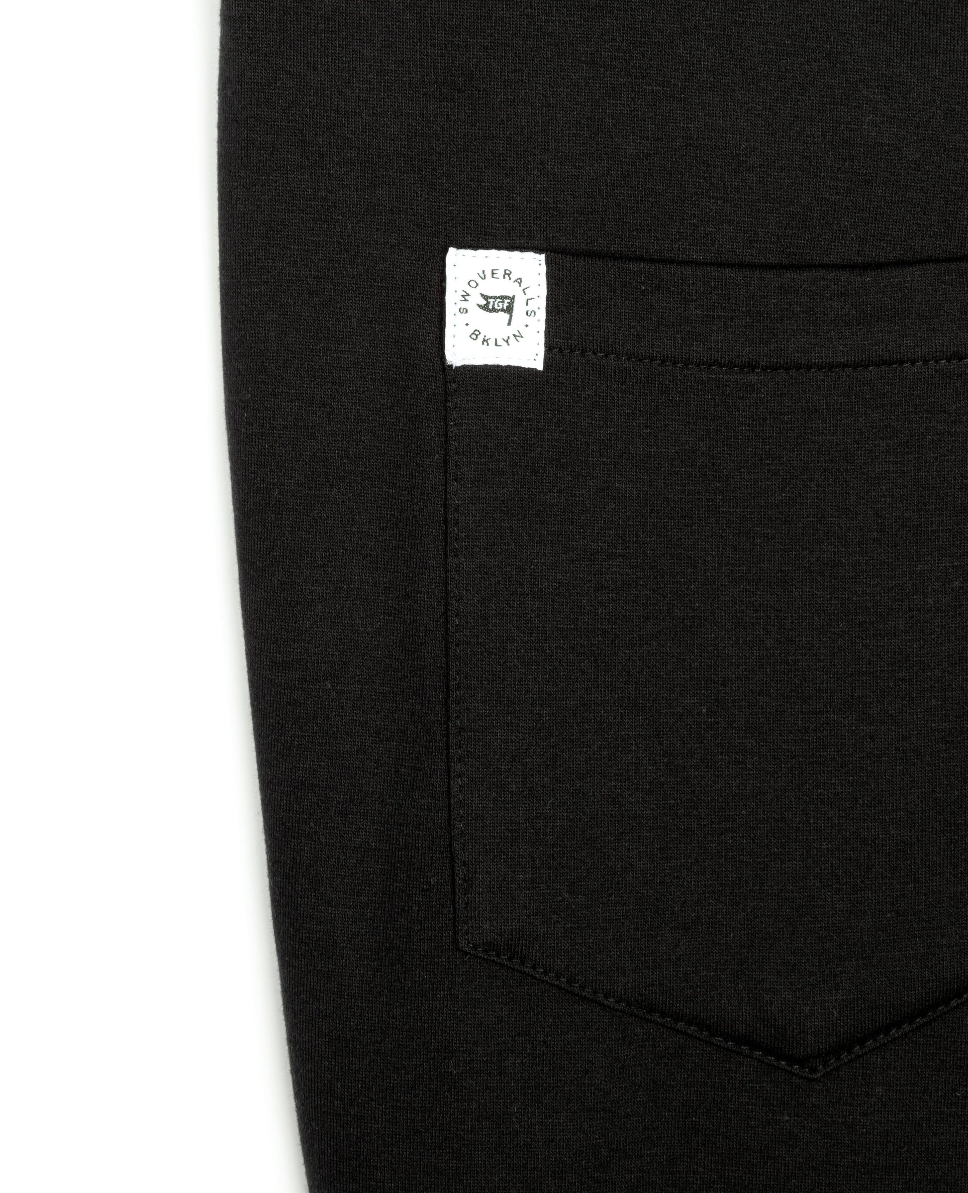 Swoveralls - Midnight Black Sweatpant Overalls The Great Fantastic